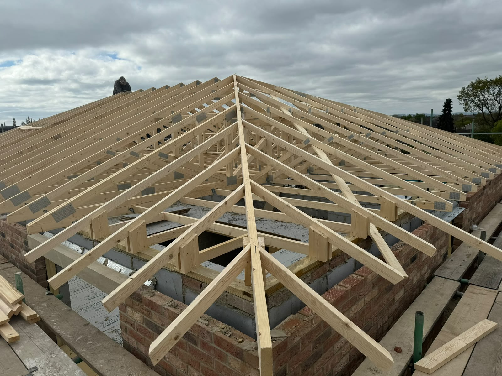 Timber roof trusses