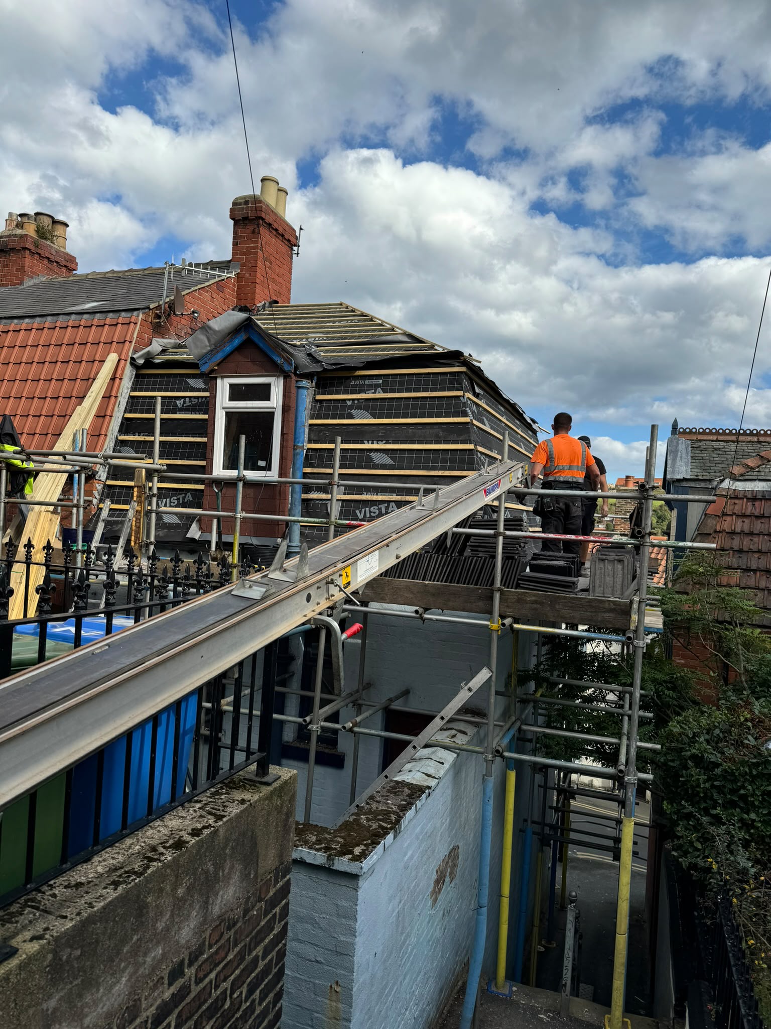 Terraced house re roof