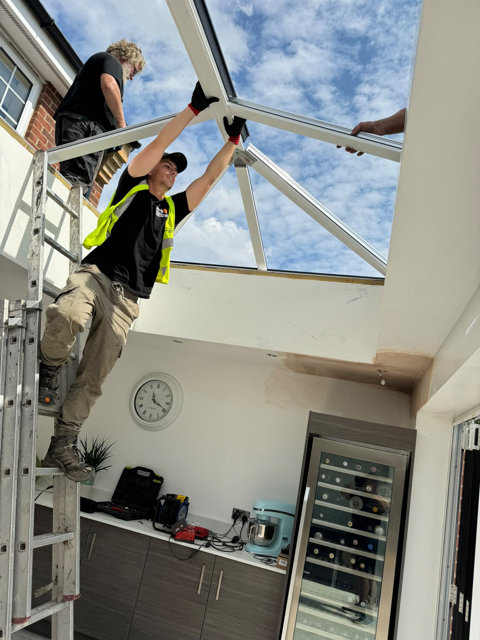 Glass lantern rooflight
