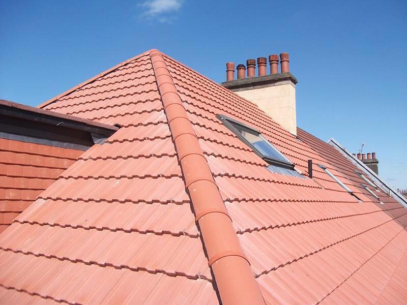 Tiled hip roof