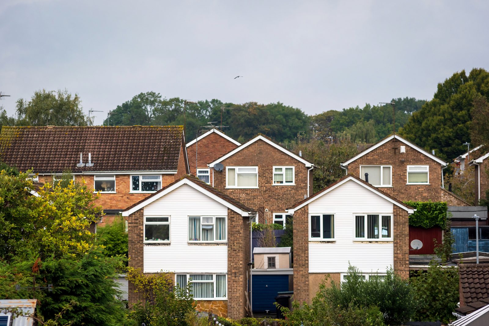 White UPVC fascias and soffits at the roof eaves